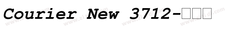 Courier New 3712字体转换